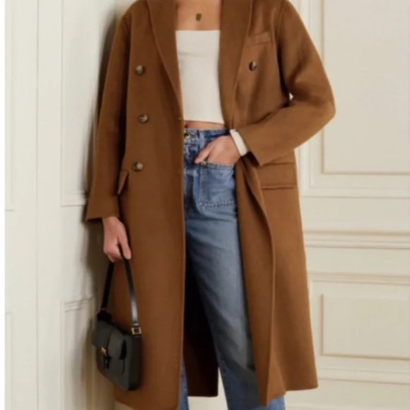 Reformation Hayden Coat in Cinnamon - Picture 3 of 9